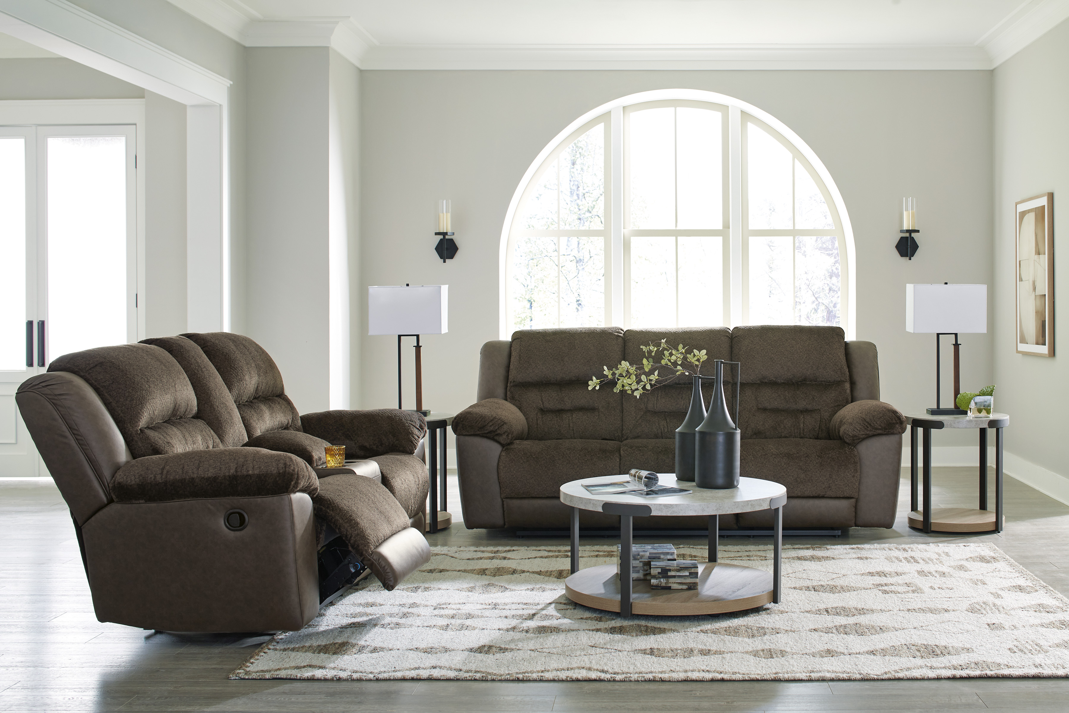 Sofa and loveseat set at Superior Rent To Own.
